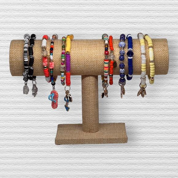 Sailing Over Blue Bracelet Set | Whimsical Pastel Handcrafted - Picture 5 of 5